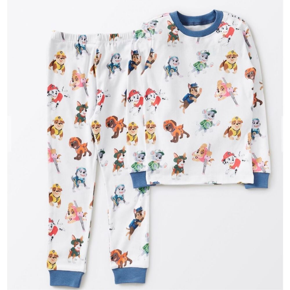 Pottery Barn Kids PAW PAW Patrol Nickelodeon Organic Cotton Pajama Set size 6 - Picture 1 of 6